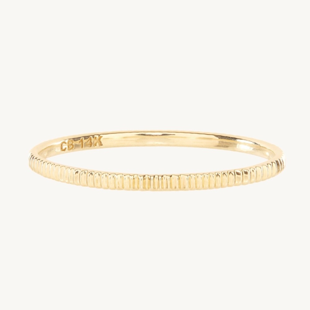 Catbird Jewelry Petite Gold Fountain Ring - Picture 3 of 16